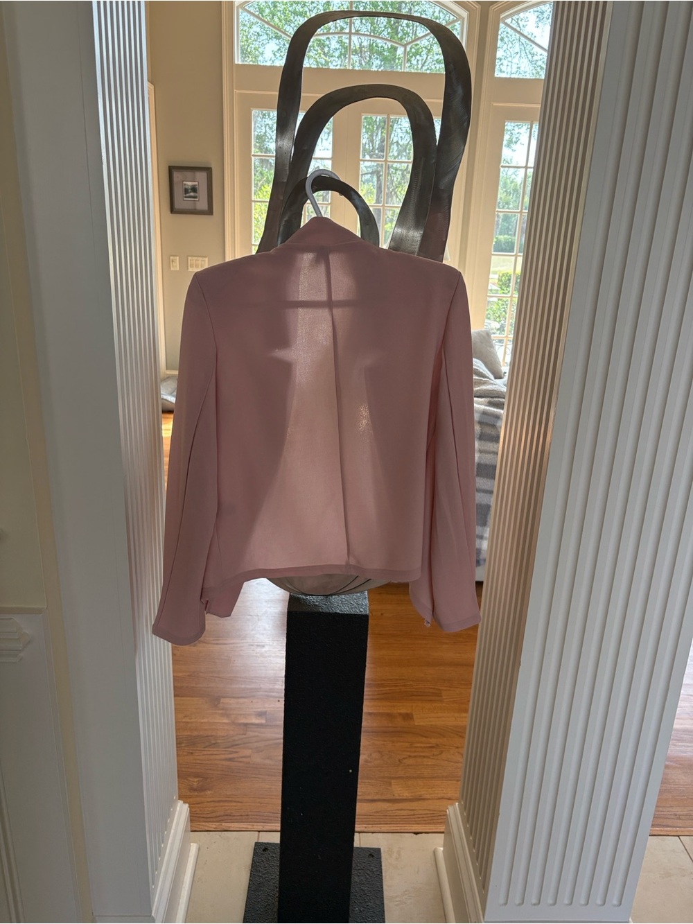 SHEIN Light Pink Open-Front Blazer
